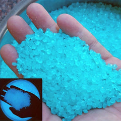 1000pcs Fluorescent Small Stone Vase Hourglass Luminous Sand Blocks