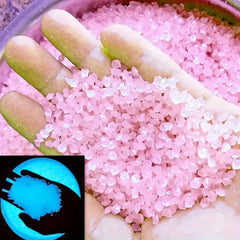 1000pcs Fluorescent Small Stone Vase Hourglass Luminous Sand Blocks