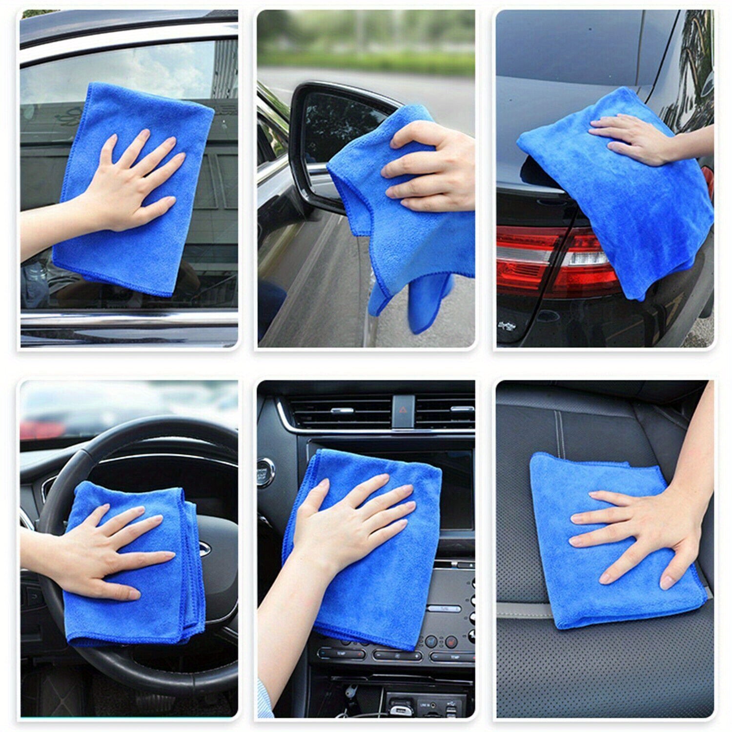 Microfiber Car Boat Cleaning Towel Motorcycle Glass Washing Towel