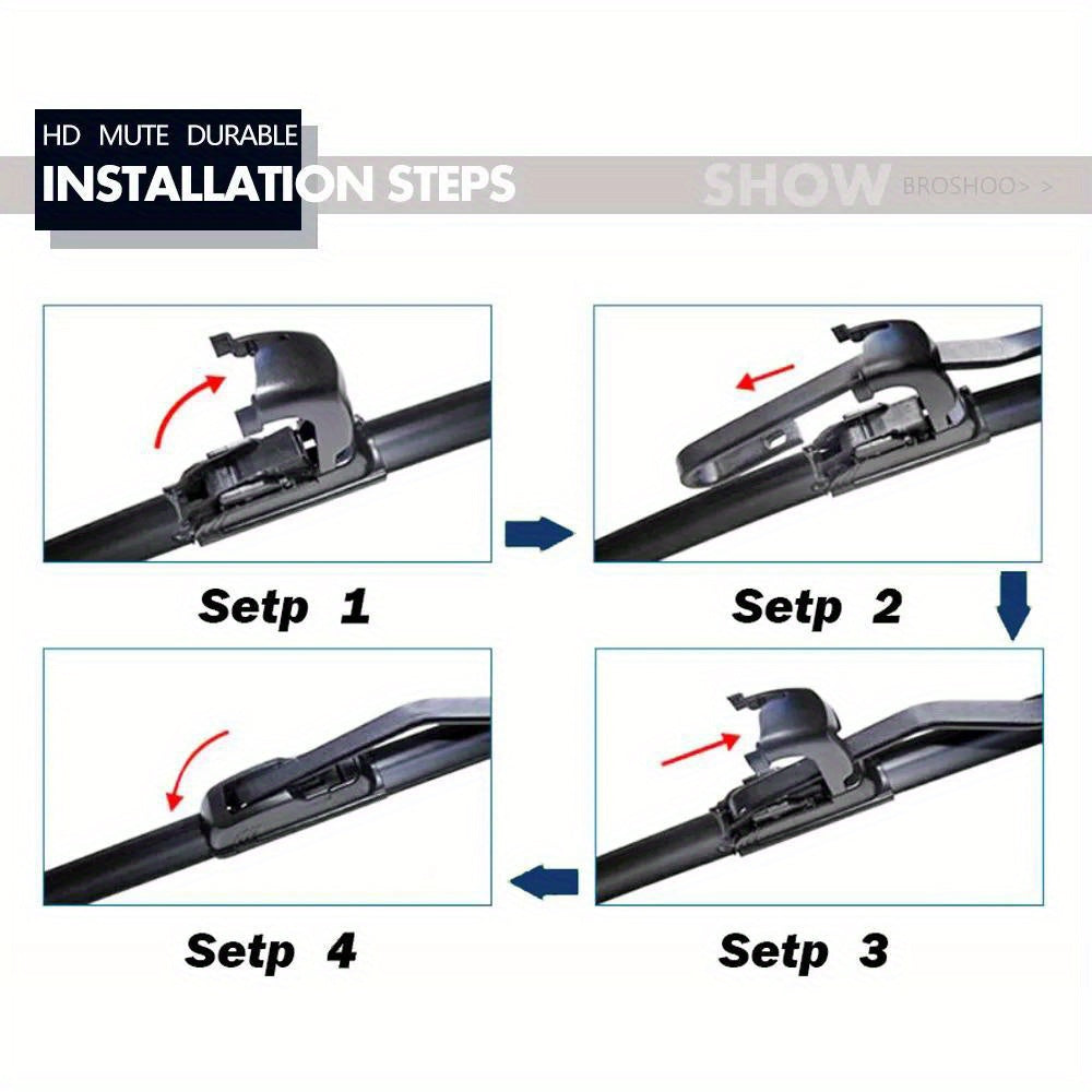 Universal Frameless Car Wiper Blade Silica Gel Windshield Wiper
