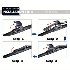 Universal Frameless Car Wiper Blade Silica Gel Windshield Wiper