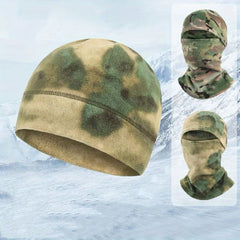 2pcs Winter Fleece Hats Windproof Helmet Liner for Men and Women