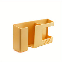 Wall Mounted Remote Control And Phone Holder Punch Charging Stand Holder