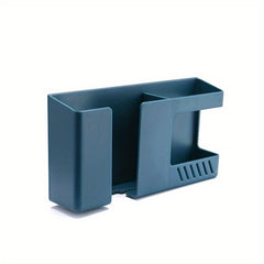 Wall Mounted Remote Control And Phone Holder Punch Charging Stand Holder