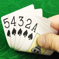 Large Print Poker Cards Frosted Waterproof Washable PVC Wear Resistant