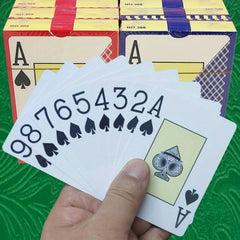 Large Print Poker Cards Frosted Waterproof Washable PVC Wear Resistant