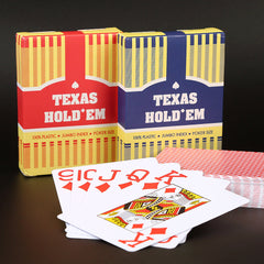 Large Print Poker Cards Frosted Waterproof Washable PVC Wear Resistant