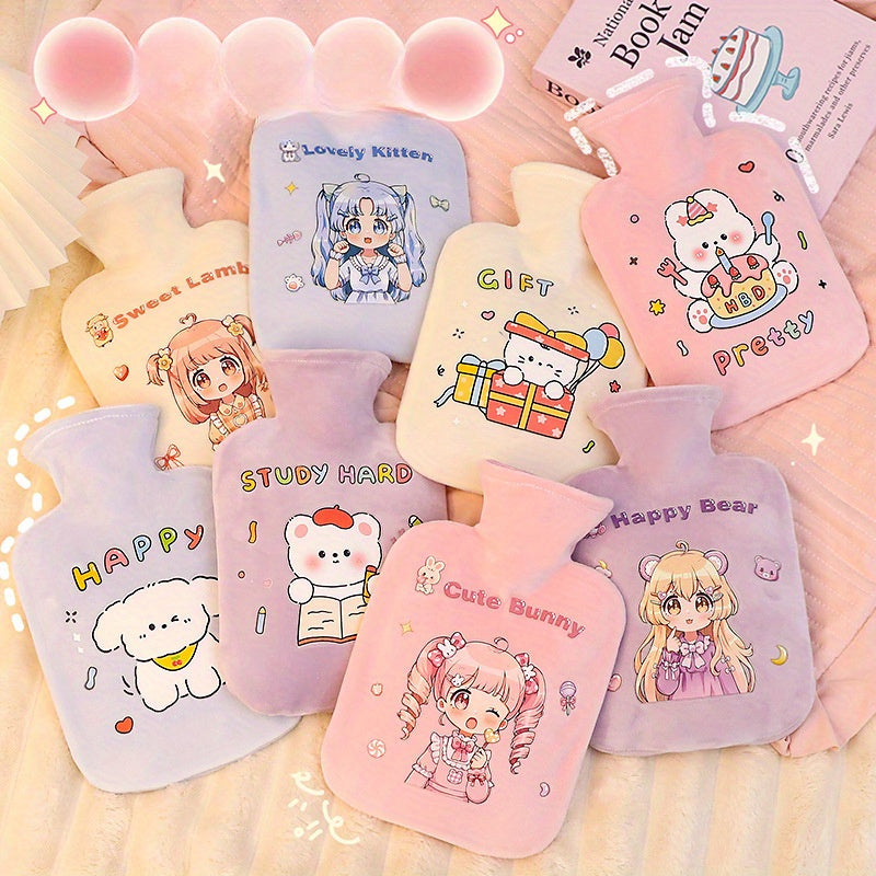 Cartoon Hand Warmer Portable Warm Water Bag 500ml Winter Essential