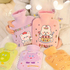 Cartoon Hand Warmer Portable Warm Water Bag 500ml Winter Essential