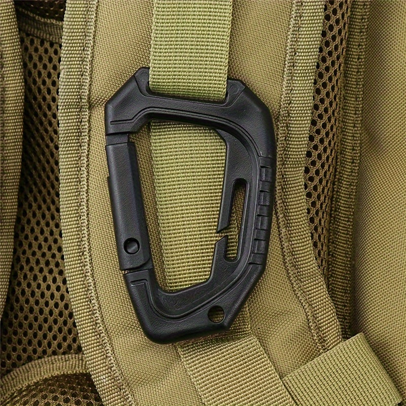 Durable D Shaped Carabiner Keyring for Backpacking