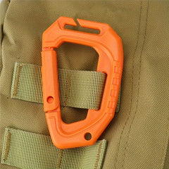Durable D Shaped Carabiner Keyring for Backpacking