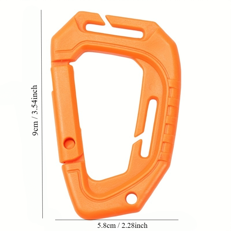 Durable D Shaped Carabiner Keyring for Backpacking