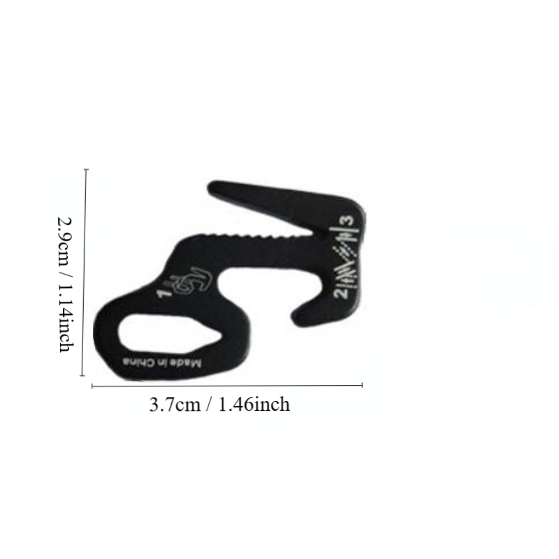 1pc Aluminum Tent Hook & Buckle Ideal for Camping