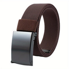 Men's Smooth Buckle Elastic Belt