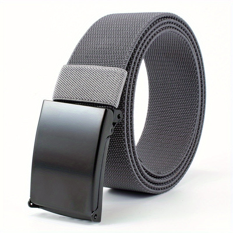 Men's Smooth Buckle Elastic Belt