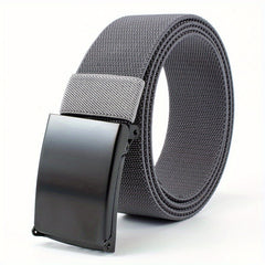 Men's Smooth Buckle Elastic Belt