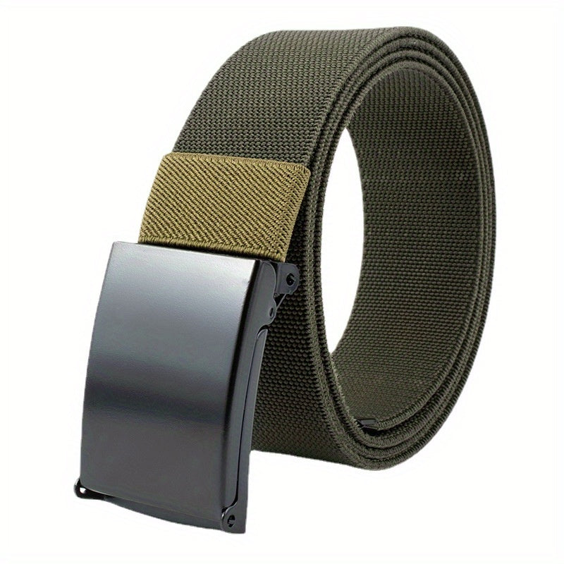 Men's Smooth Buckle Elastic Belt