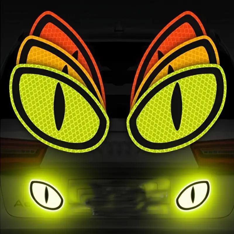 2pcs High Visibility Reflective Safety Tape For Cars Trucks Motorcycles