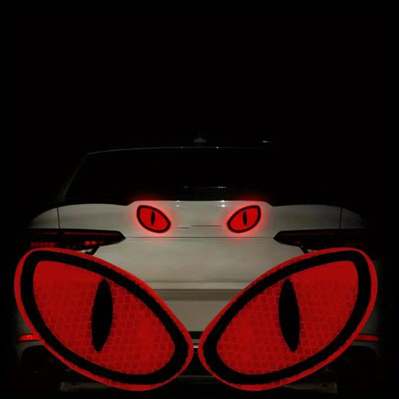2pcs High Visibility Reflective Safety Tape For Cars Trucks Motorcycles