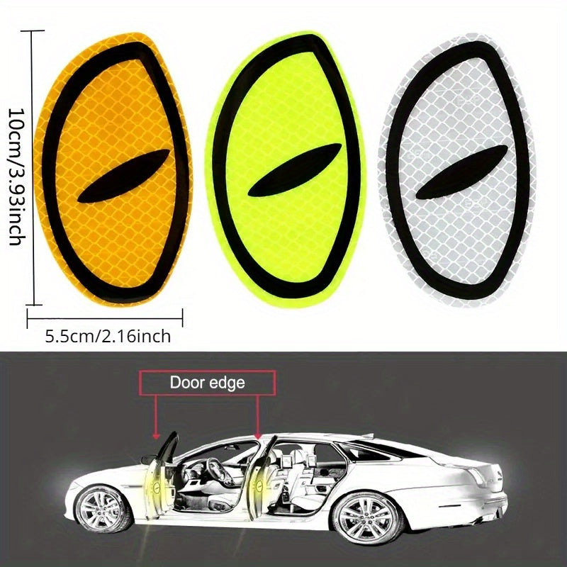 2pcs High Visibility Reflective Safety Tape For Cars Trucks Motorcycles