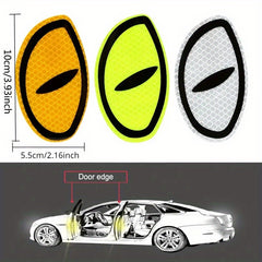 2pcs High Visibility Reflective Safety Tape For Cars Trucks Motorcycles