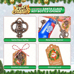 Christmas Santa Claus Key Bottle Openers 10pcs
