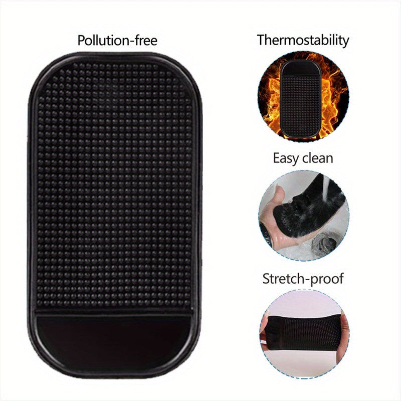 2pcs Car Anti Slip Pad Silicone Mobile Phone Sunglasses Non Slip Mat Dashboard