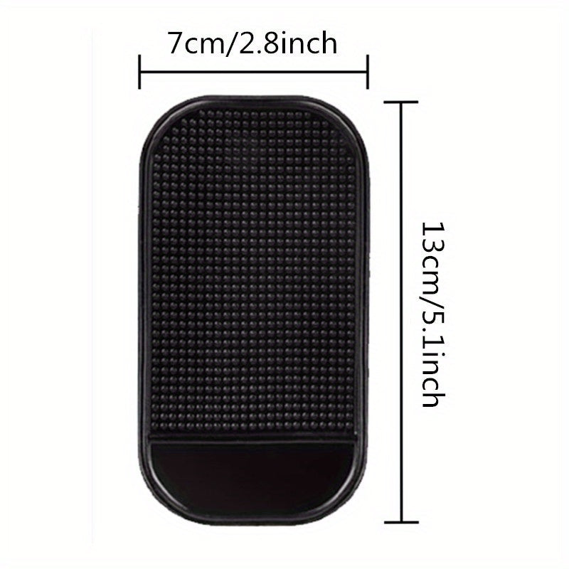 2pcs Car Anti Slip Pad Silicone Mobile Phone Sunglasses Non Slip Mat Dashboard