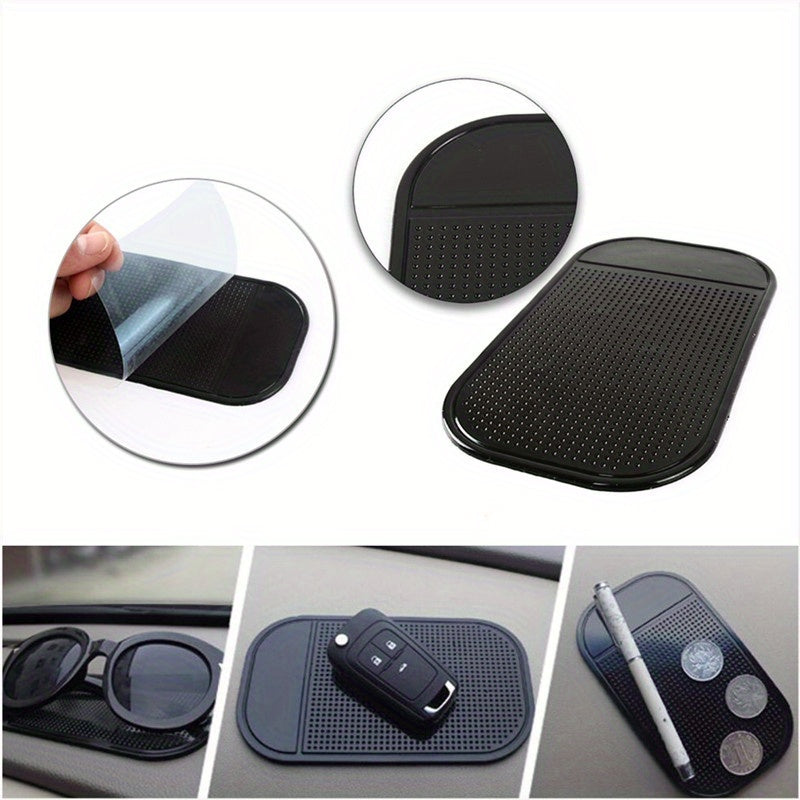 2pcs Car Anti Slip Pad Silicone Mobile Phone Sunglasses Non Slip Mat Dashboard