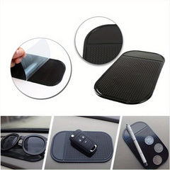 2pcs Car Anti Slip Pad Silicone Mobile Phone Sunglasses Non Slip Mat Dashboard