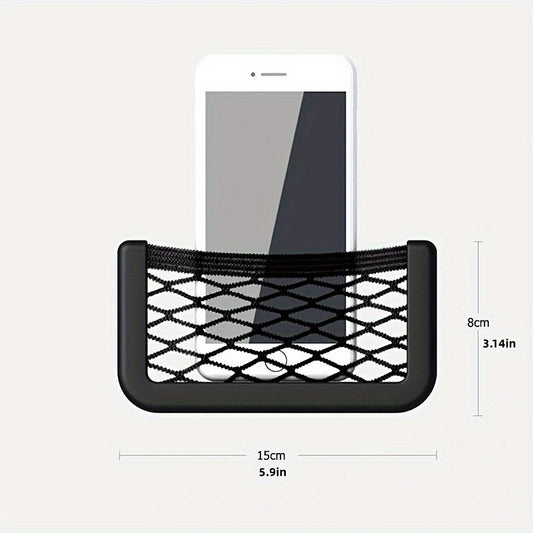 Car Storage Bag Net Pocket Phone Holder Car Accessories