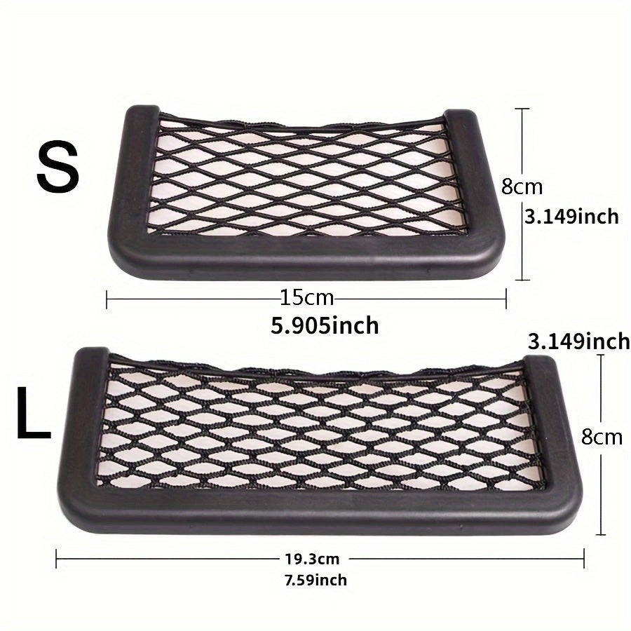 Car Storage Bag Net Pocket Phone Holder Car Accessories