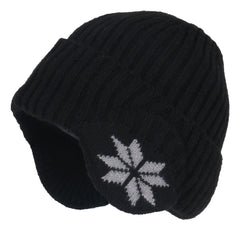 Winter Knitted Hat Velvet Ear Protection Beanie for Men