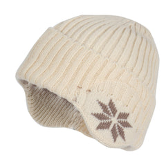 Winter Knitted Hat Velvet Ear Protection Beanie for Men
