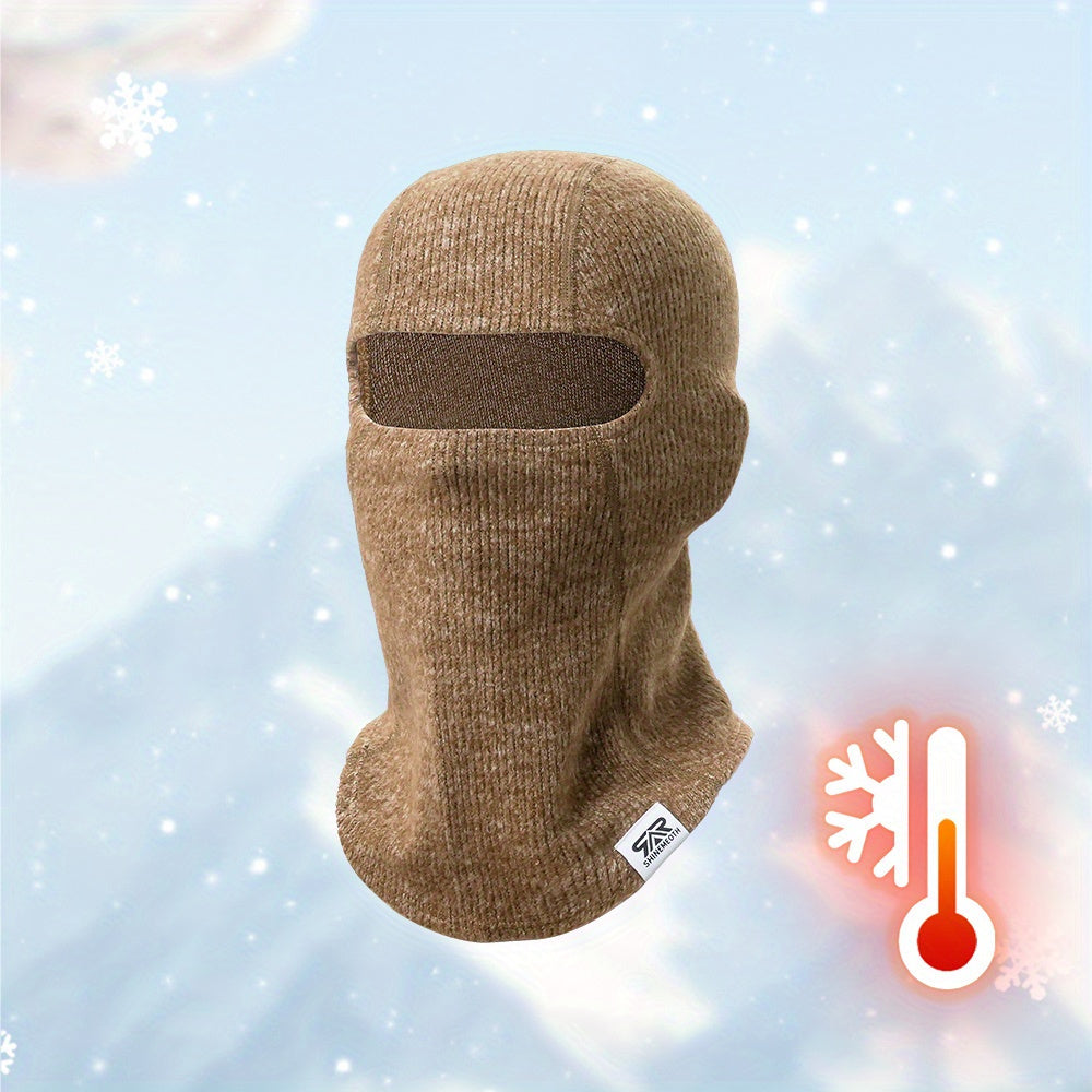 Windproof Knitted Balaclava Face Mask - Soft & Breathable Ski Mask