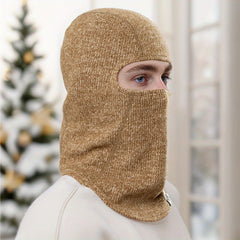 Windproof Knitted Balaclava Face Mask - Soft & Breathable Ski Mask