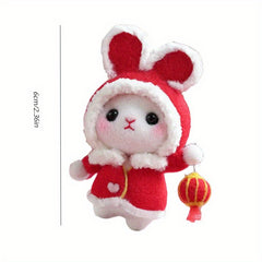 DIY Needle Felting Animal Kit Rabbit Felt Animals Needle Felting Kit