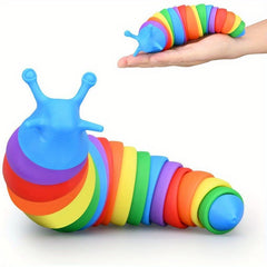 Colorful Twist Slug Toys for Stress Relief