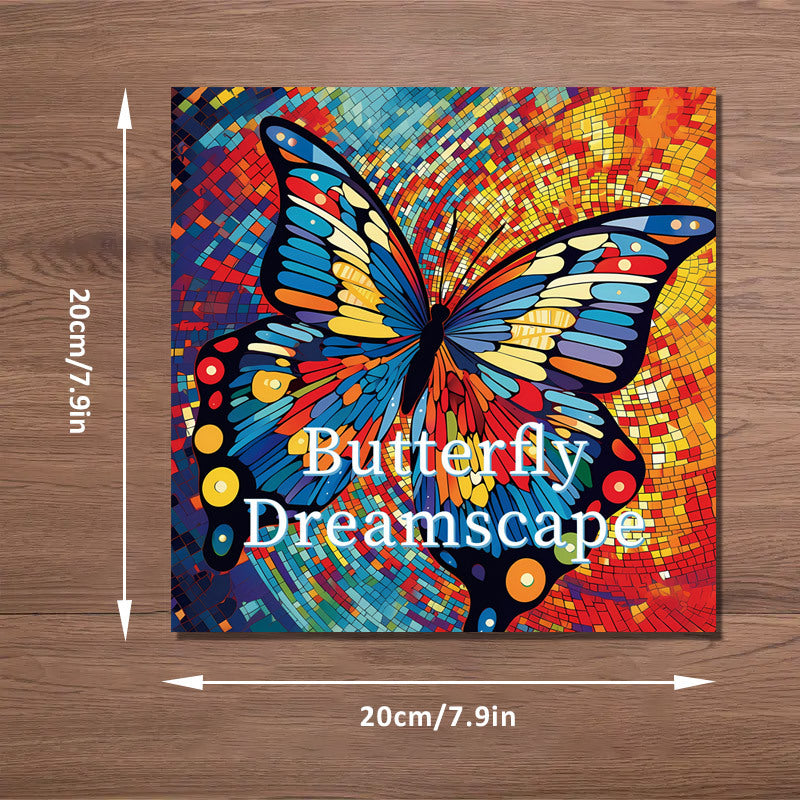 Fantasy Butterfly Dream Coloring Book - 40 Pages, 20 Thick Paper, Holiday Theme