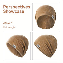 Winter Knitted Beanie Hat Skull Cap Slouch Beanies Women Men