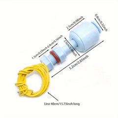 PP Liquid Water Level Sensor Horizontal Float Switch - 52mm