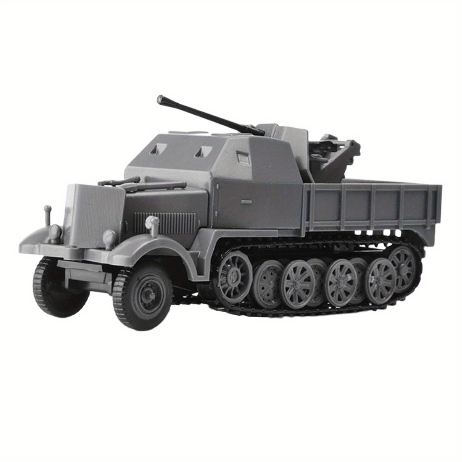 1/72 Half Track Armored Vehicle FLAK37 4D Assembly DIY Kit