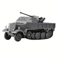 1/72 Half Track Armored Vehicle FLAK37 4D Assembly DIY Kit