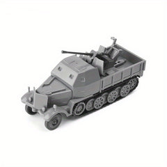 1/72 Half Track Armored Vehicle FLAK37 4D Assembly DIY Kit