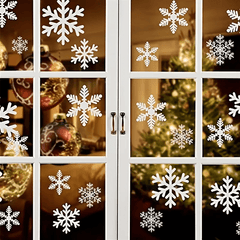 Snowflake Christmas Stickers Window Decoration Holiday Party Supplies