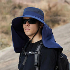 Foldable Windproof Bucket Hat Wide Brim Sun Hat for Outdoor Activities