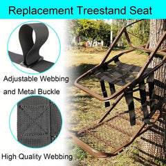 Outdoor Tree Stand Seat Cushion Replacement - Adjustable & Removable