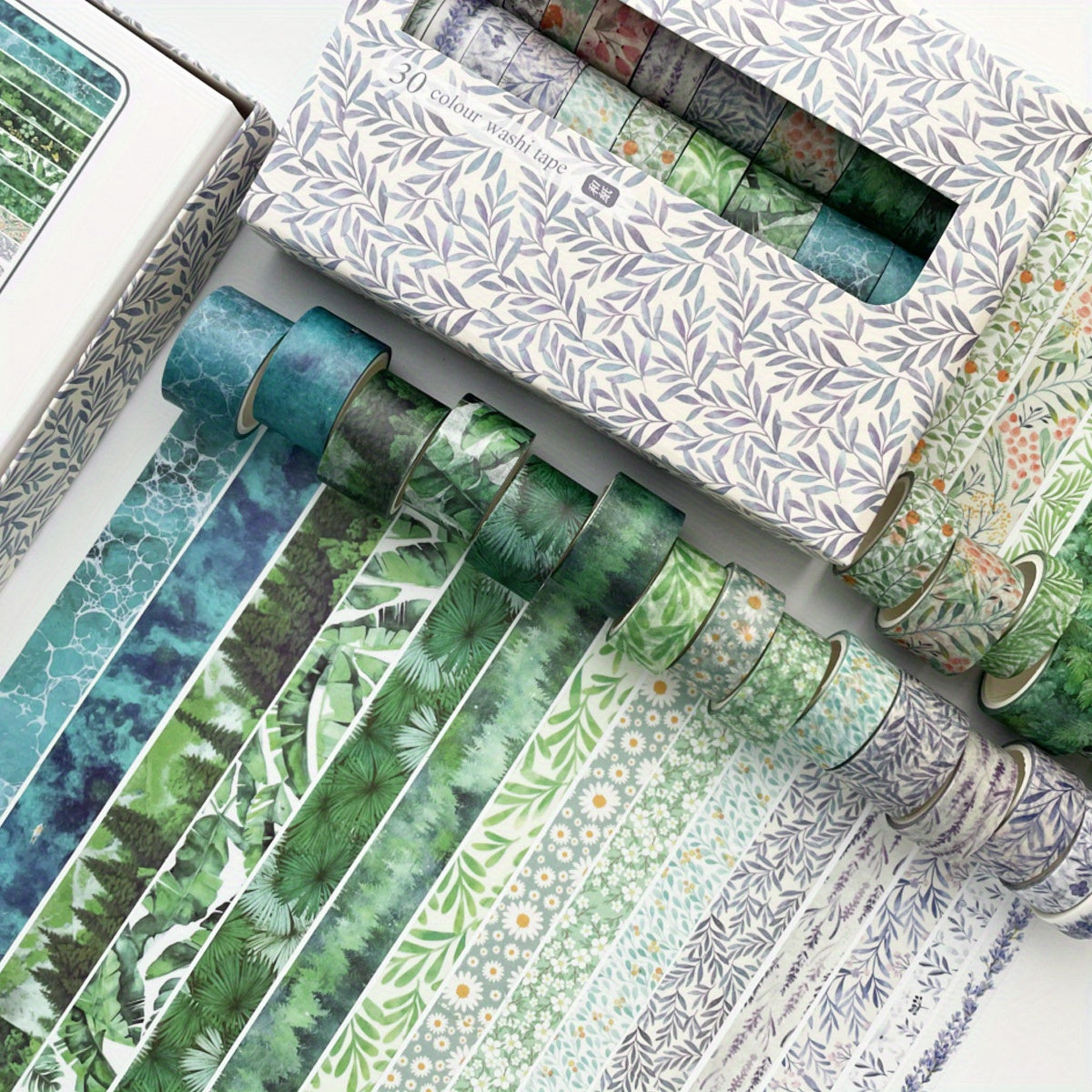30 Rolls Nature Style Washi Tape Set 3.0m Each Bullet Journal Gift Wrap