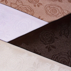 A4 Rose Pattern Waterproof Leather Fabric