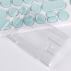 Heavy Duty Transparent Card Holder Keychain Buckle Outdoor Camping Fishing